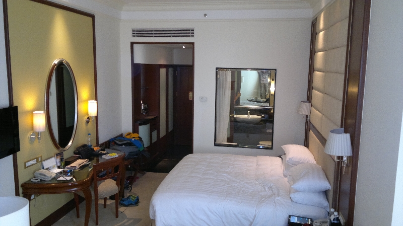 Nach vielen Wochen der unteren Mittelklassehotels, haben wir an den letzten beiden Tagen uns ein richtiges Zimmer gegönnt