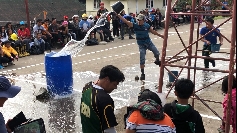 Lustiger Wasserlauf