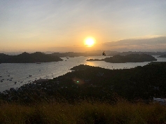 Sonnenuntergang über Coron 