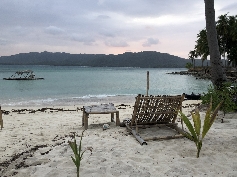 Sonnenuntergang über Backpacker s Island