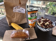 Frühstück im Lubd Hostel