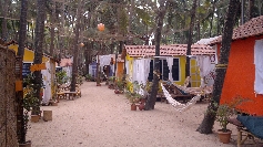 Blick in die Anlage des Art Resort Goa
