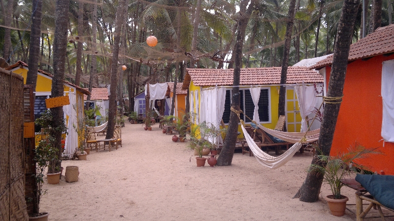 Blick in die Anlage des Art Resort Goa