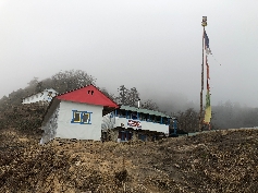 Lodge im Nebel