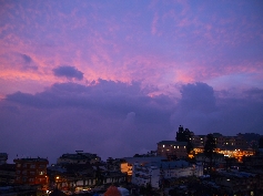  Sonnenuntergang über Darjeeling