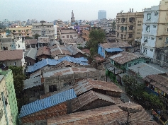  Blick über Mandalay vom Hotel