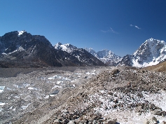 Kumbu Gletscher