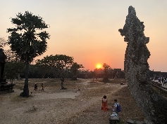Sonnenuntergang über Angkor Wat